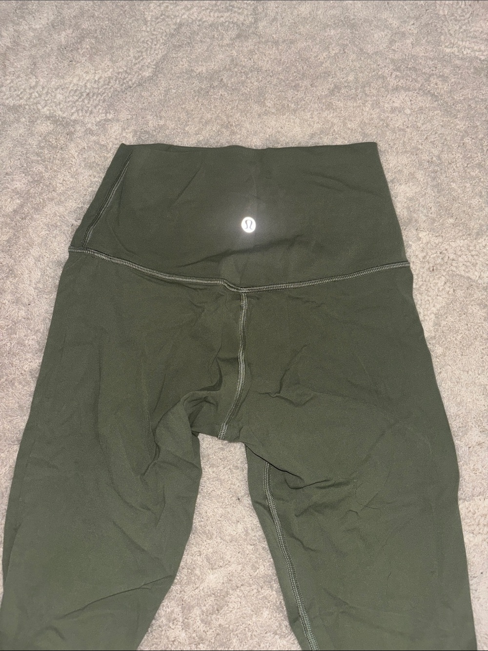 lululemon athletica Kids Olive Green High-Waist Leggings